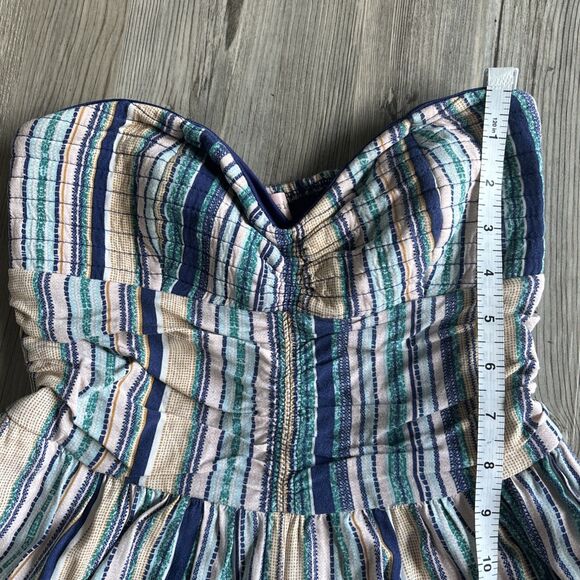 Band Of Gypsies Wide Leg Sweetheart Strapless Jumpsuit With Pockets Size Small - Picture 6 of 13